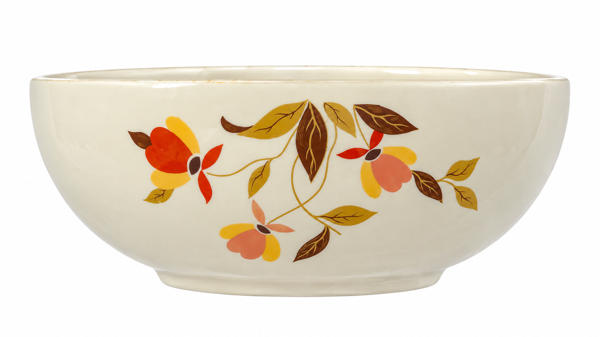 Vintage Hall China Autumn Leaf Mixing Serving Bowl – Mary Dunbar Jewel Tea