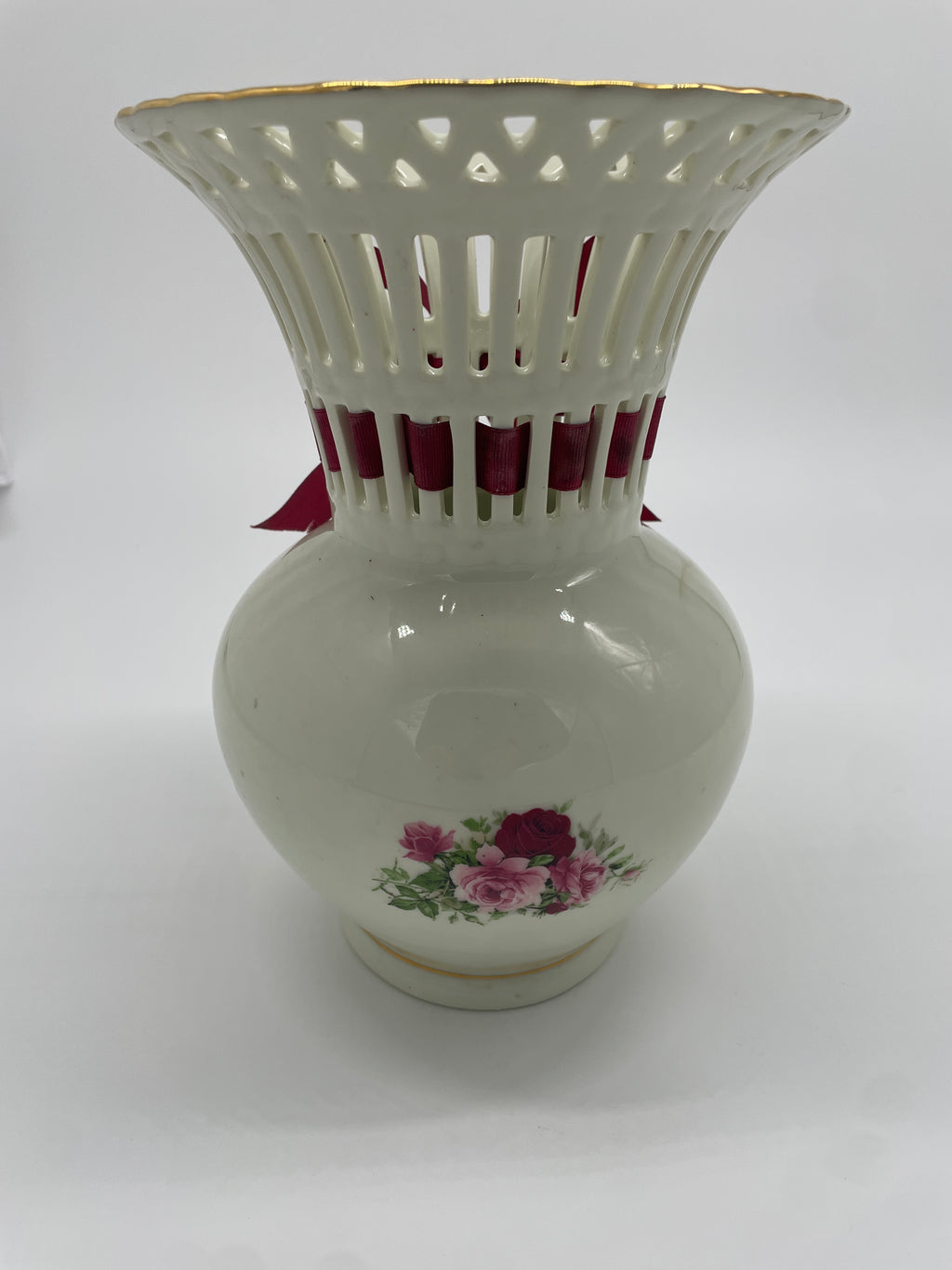 Vintage Formalities by Baum Bros. Rose Lattice Vase – Large