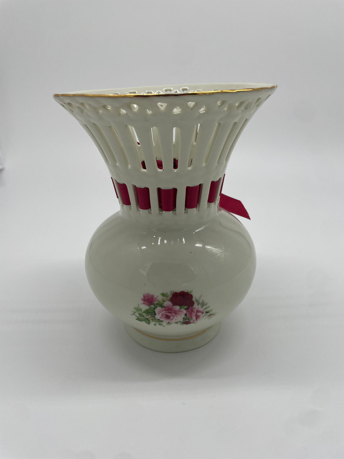 Vintage Formalities by Baum Bros. Rose Lattice Vase – Medium