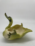 Vintage Hull Pottery Green Swan Planter – Mid-Century Figural Ceramic