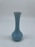 Vintage Powder Blue Ceramic Bud Vase – Long Neck