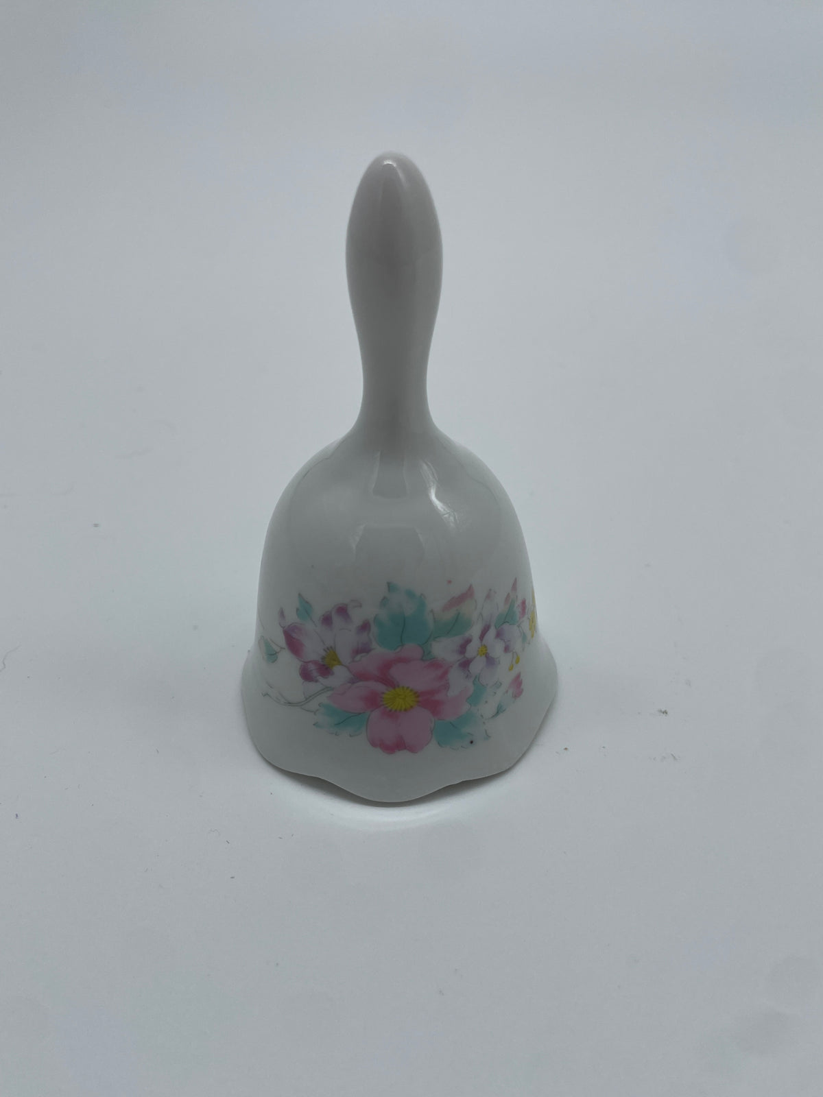 Vintage Taiwan R.O.C. Porcelain Floral Bell – Multi Color Flowers